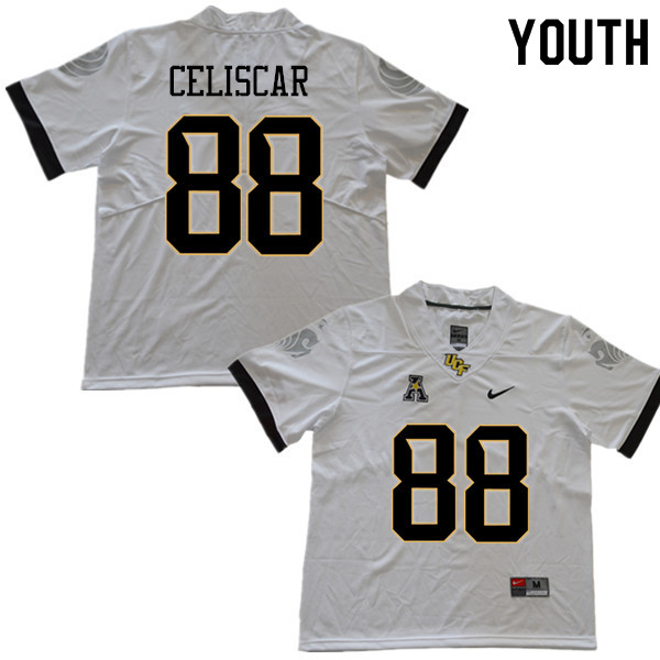 Youth #88 Josh Celiscar UCF Knights College Football Jerseys Sale-White